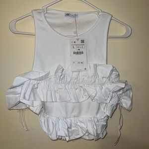 Zara white top